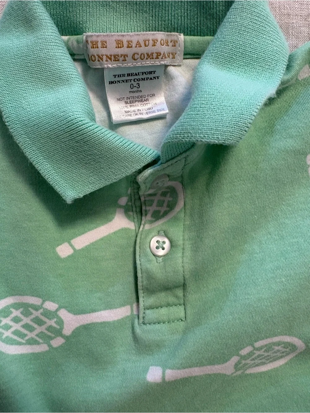 The Beaufort Bonnet Company “Make a Racquet” Romper